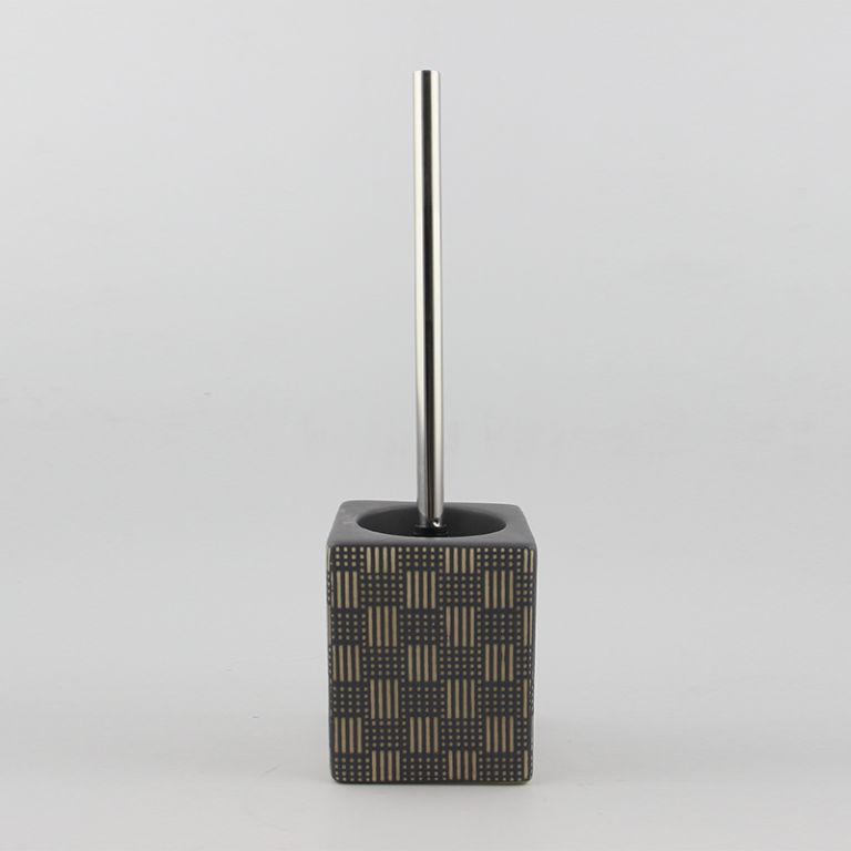 Black gold toilet brush holder