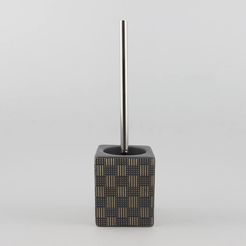 Black gold toilet brush holder