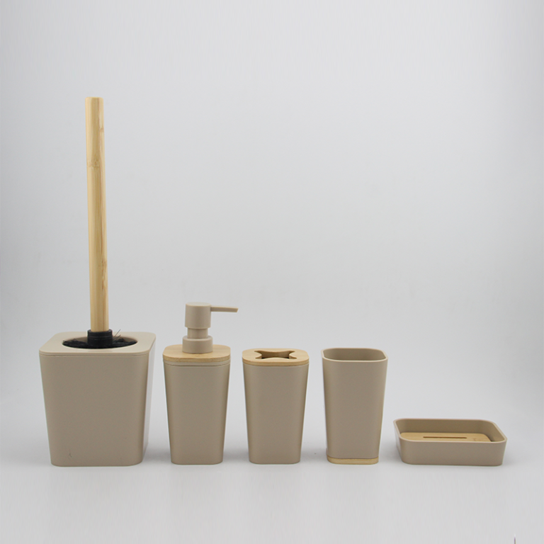 Plastic bathroom set