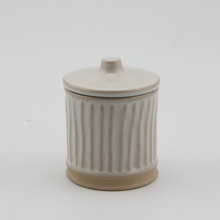 Stripes storage jar