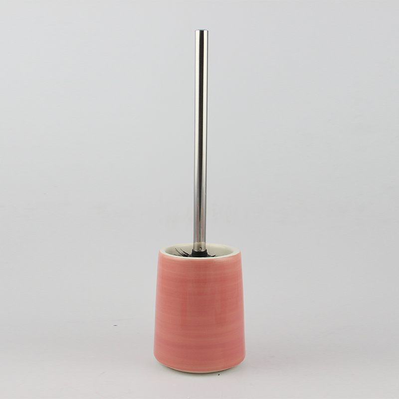Pink toilet brush holder product view