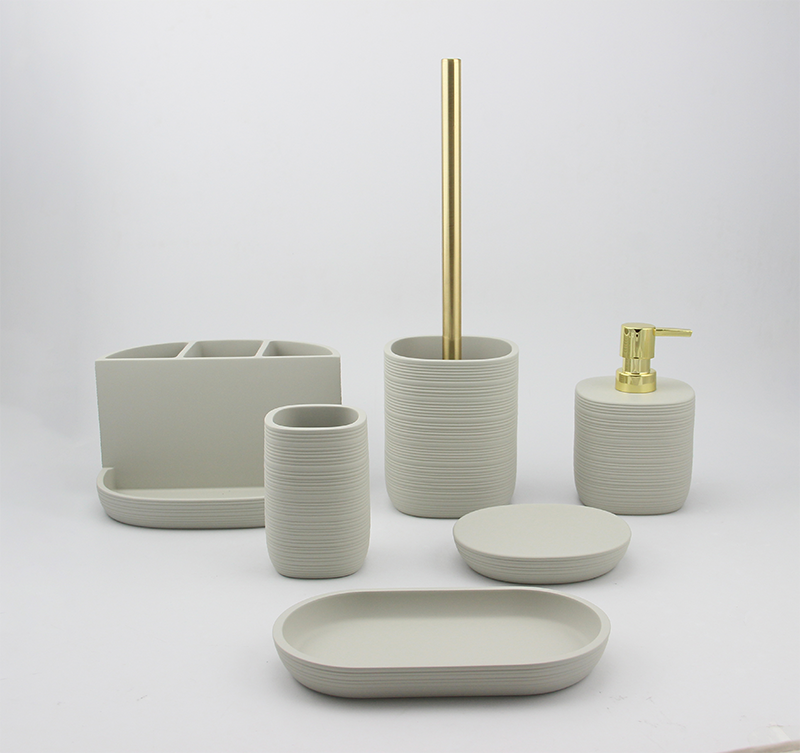 Striation bathroom set product view