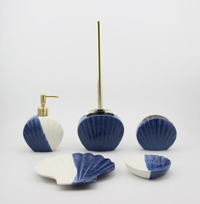 Ocean-inspired bathroom set
