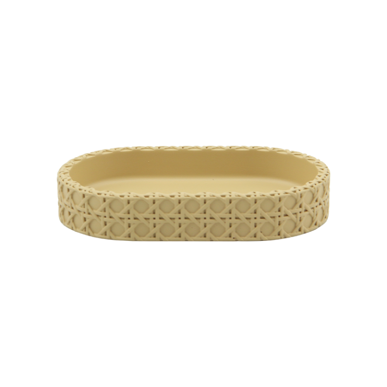 Woven-texture soap dish